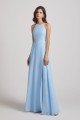 Halter Jewel Side Slit Chiffon Bridesmaid Dress UK