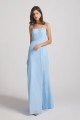 Spaghetti Straps Chiffon Split-side Long Bridesmaid Dress UK
