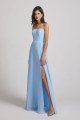 Spaghetti Straps Chiffon Split-side Long Bridesmaid Dress UK