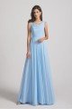 Sleeveless Cowl Chiffon A-Line Bridesmaid Dress UK