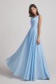 Sleeveless Cowl Chiffon A-Line Bridesmaid Dress UK