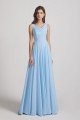Sleeveless Cowl Chiffon A-Line Bridesmaid Dress UK