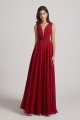 V-Neck Crinkle Sleeveless Chiffon Bridesmaid Dress UK