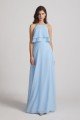 Jewel Ruffle Tiered Sleeveless Chiffon Maxi Dress UK