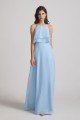 Jewel Ruffle Tiered Sleeveless Chiffon Maxi Dress UK