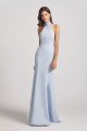 Trumpet Backless High Neck Halter Bridesmaid Dress UK