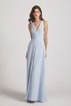 V-Neck Keyhole A-Line Bridesmaid Dress with Front Slit UK