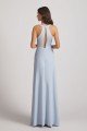 V-Neck Keyhole A-Line Bridesmaid Dress with Front Slit UK