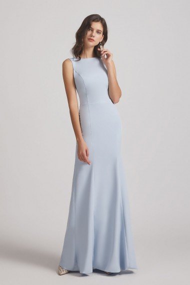 Jewel Sleeveless Open Back Trumpet Gown UK
