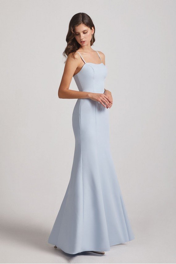 Trumpet Spaghetti Straps Sweetheart Bridesmaid Dress UK