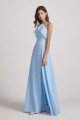 Ruffled Halter Neckline A-Line Skirt Slit Bridesmaid Dress UK
