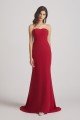 Strapless Sweetheart Chiffon Sheath Bridesmaid Dress UK