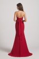 Strapless Sweetheart Chiffon Sheath Bridesmaid Dress UK