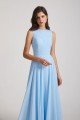 Long Sleeveless Open Back Chiffon Maxi Dress UK
