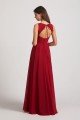 Jewel A-line Chiffon Open Back Bridesmaid Dress UK