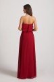 Strapless Chiffon Bridesmaid Dress with Tiered Ruffles UK