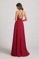 Straps V-Neck Chiffon Country High Low Bridesmaid Dress UK