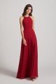 Halter Chiffon Maxi Dress with Side Slit UK