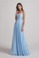 V-Neck Spaghetti Straps A-Line Chiffon Bridesmaid Dress UK