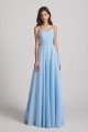 V-Neck Spaghetti Straps A-Line Chiffon Bridesmaid Dress UK