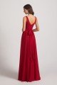Straps Pleated A-Line Chiffon Sleeveless Bridesmaid Dress UK