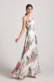 Floral Print Halter Bridesmaid Dress Ink Wash Painting UK