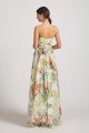 Floral Bridesmaid Dress with Strapless Sweetheart UK