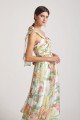 Strapless Sweetheart Floral Bridesmaid Dress UK