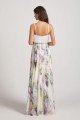 Spaghetti Straps Satin Top Floral Maxi Dress UK