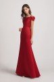 Spaghetti Straps Satin Floor Length Cold Shoulder Bridesmaid Dress UK