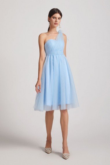 Short A-Line Tulle Sweetheart Bridesmaid Dress UK