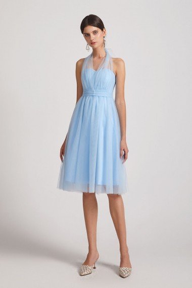 A-Line Short Tulle Sweetheart Bridesmaid Dress UK
