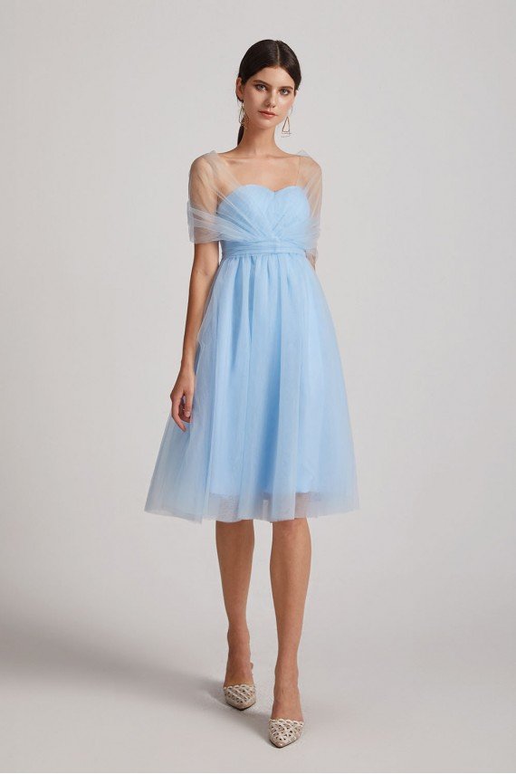 Short  Tulle Sweetheart Bridesmaid Dress UK