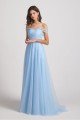 Sweetheart Backless Long Tulle Bridesmaid Dress UK