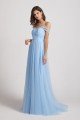 Sweetheart Backless Long Tulle Bridesmaid Dress UK