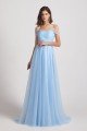 Sweetheart Backless Long Tulle Bridesmaid Dress UK