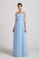 Strapless Sweetheart Floor Length Tulle Bridesmaid Dress UK