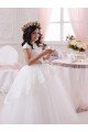 Ivory Ball Gown Sweetheart Floor Length Sleeveless Flower Girl Dress UK